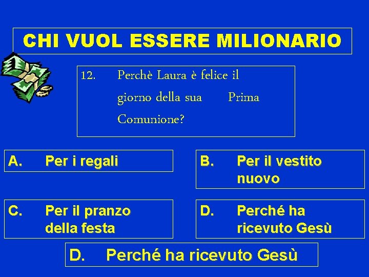 CHI VUOL ESSERE MILIONARIO 12. Perchè Laura è felice il giorno della sua Prima