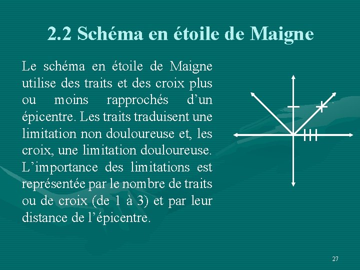 2. 2 Schéma en étoile de Maigne Le schéma en étoile de Maigne utilise