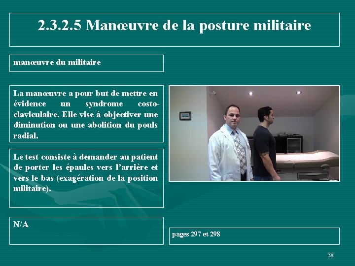2. 3. 2. 5 Manœuvre de la posture militaire manœuvre du militaire La manœuvre