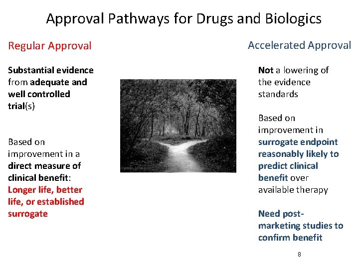 Approval Pathways for Drugs and Biologics Regular Approval Substantial evidence from adequate and well