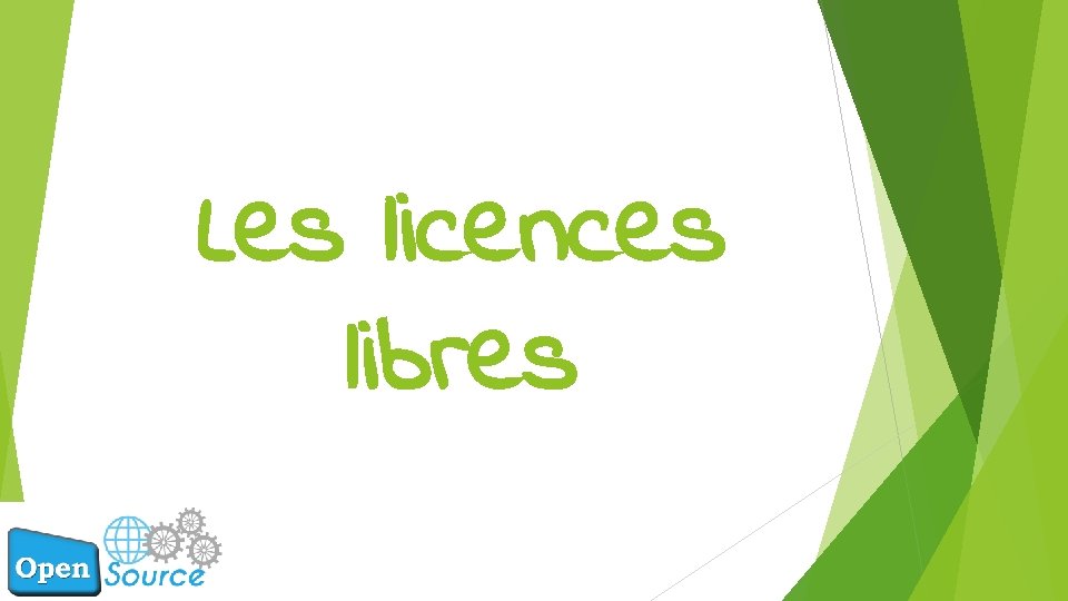 Les licences libres 