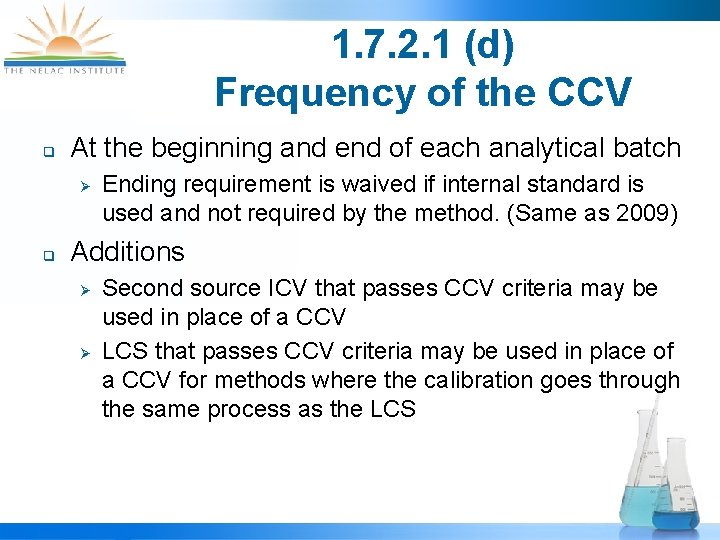 1. 7. 2. 1 (d) Frequency of the CCV q At the beginning and