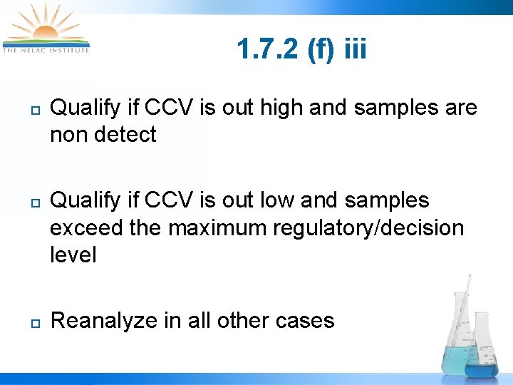 1. 7. 2 (f) iii ¨ ¨ ¨ Qualify if CCV is out high