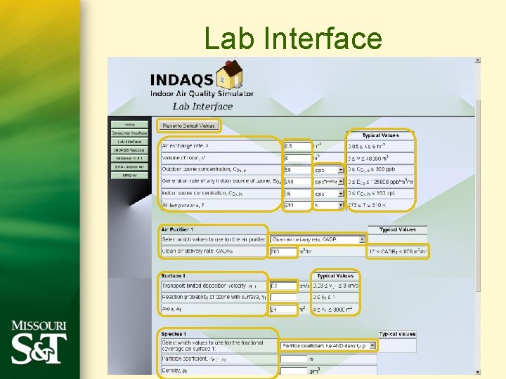 Lab Interface 