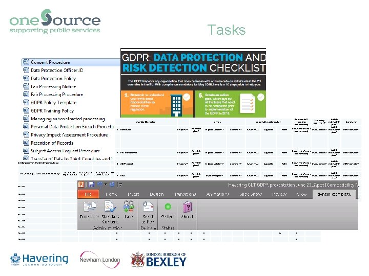 Tasks Question title/section Identify processes that involve personal data Who are the data subjects? Tasks Question title/section Identify processes that involve personal data Who are the data subjects?