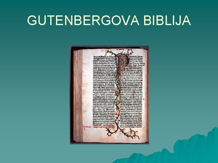GUTENBERGOVA BIBLIJA 