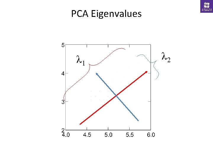 PCA Eigenvalues λ 1 λ 2 