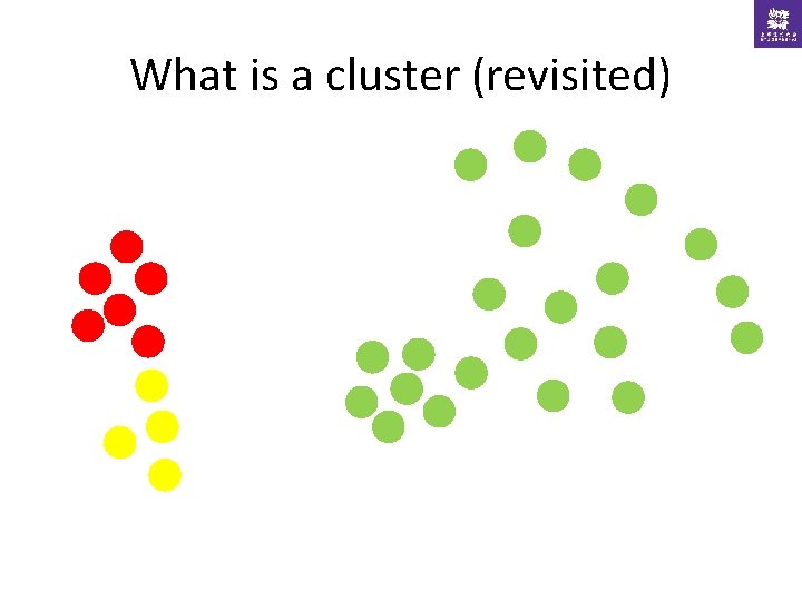 What is a cluster (revisited) 