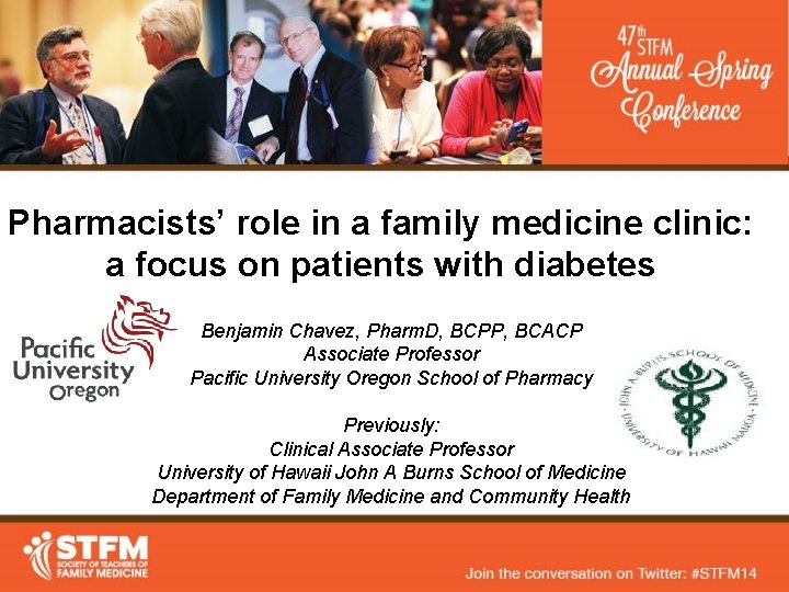 Pharmacists’ role in a family medicine clinic: a focus on patients with diabetes Benjamin