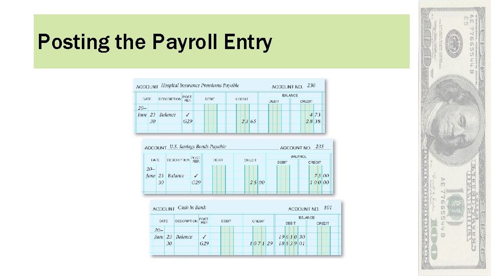 Posting the Payroll Entry 