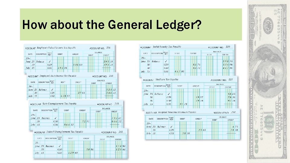How about the General Ledger? 