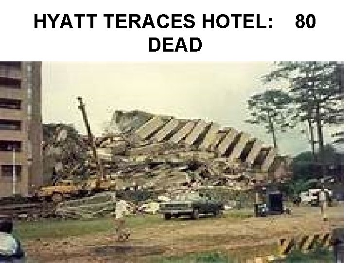 HYATT TERACES HOTEL: DEAD 80 