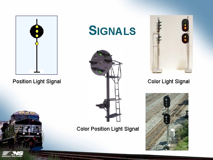 SIGNALS Position Light Signal Color Position Light Signal 