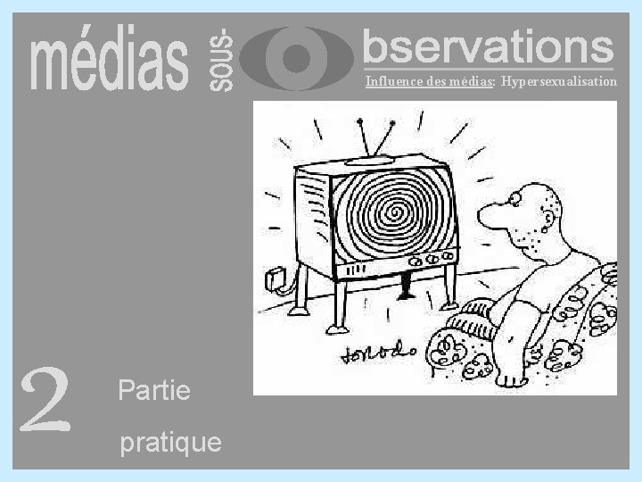 Influence des médias: Hypersexualisation 2 Partie pratique 