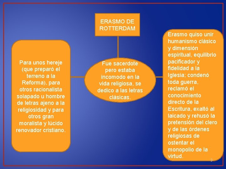 ERASMO DE ROTTERDAM Para unos hereje (que preparó el terreno a la Reforma), para