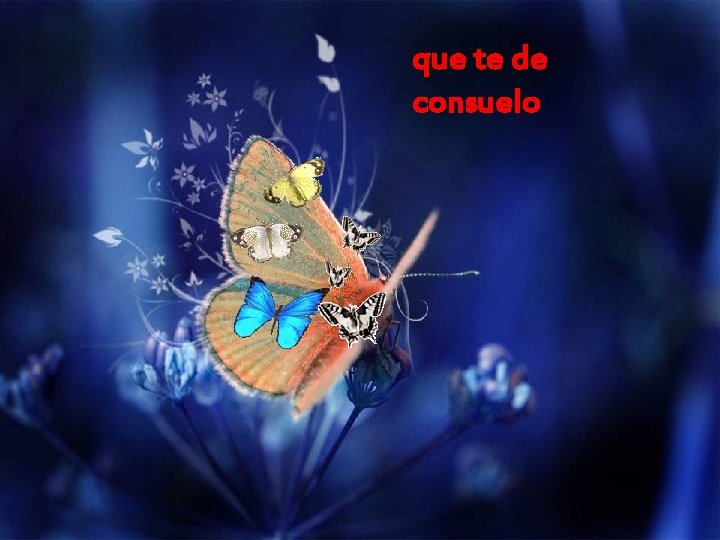 que te de consuelo 