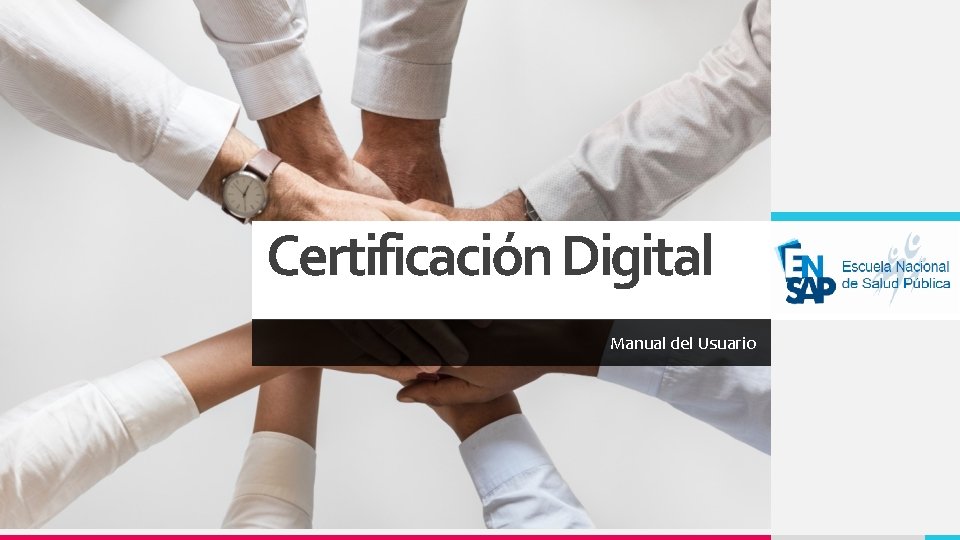 Certificación Digital Manual del Usuario 