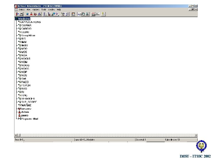 IMSU – ITSSC 2002 