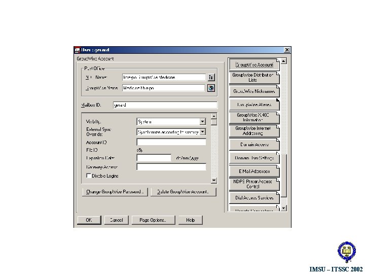 IMSU – ITSSC 2002 