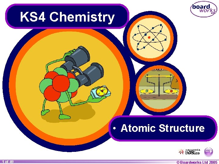 KS 4 Chemistry • Atomic Structure 1 of 49 © Boardworks Ltd 2005 