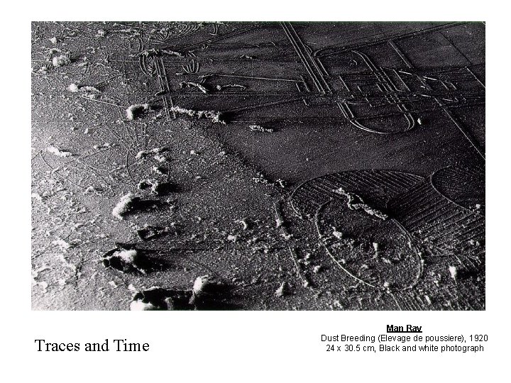 Traces and Time Man Ray Dust Breeding (Elevage de poussiere), 1920 24 x 30.