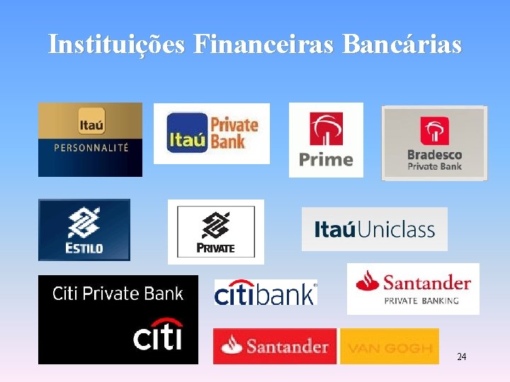 Instituições Financeiras Bancárias 24 