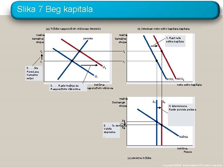 Slika 7 Beg kapitala (a) Tržište raspoloživih viškovau Meksiku realna kamatna stopa (b) Mexican