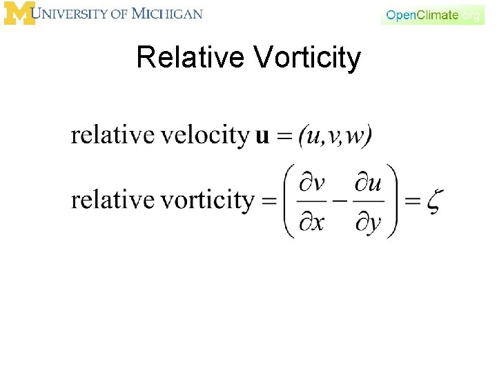 Relative Vorticity 