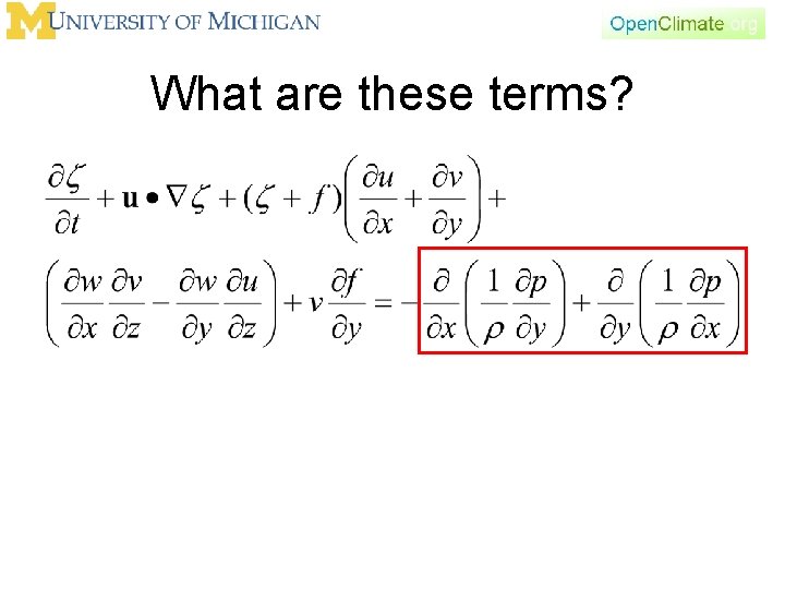 What are these terms? What are these terms?