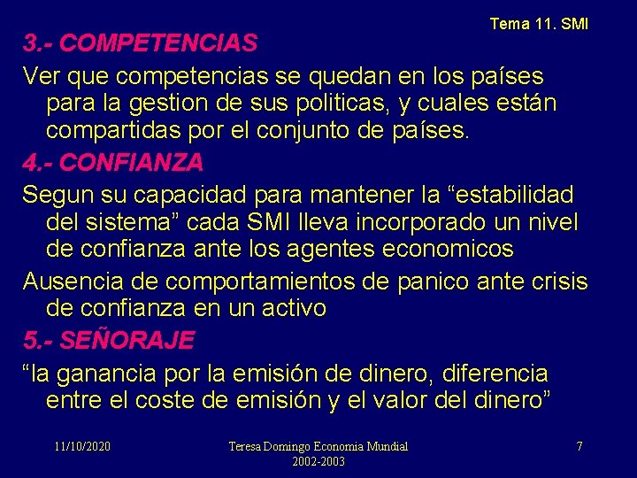 Tema 11. SMI 3. - COMPETENCIAS Ver que competencias se quedan en los países