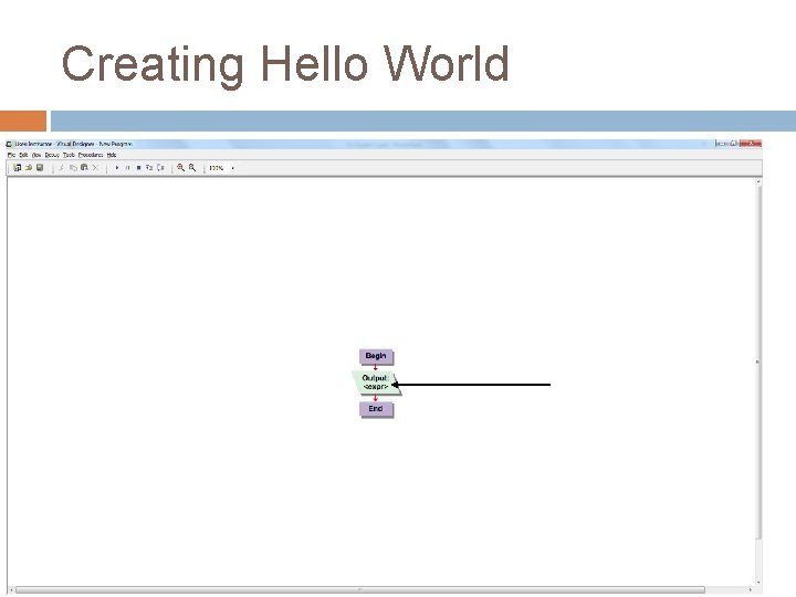 Creating Hello World 