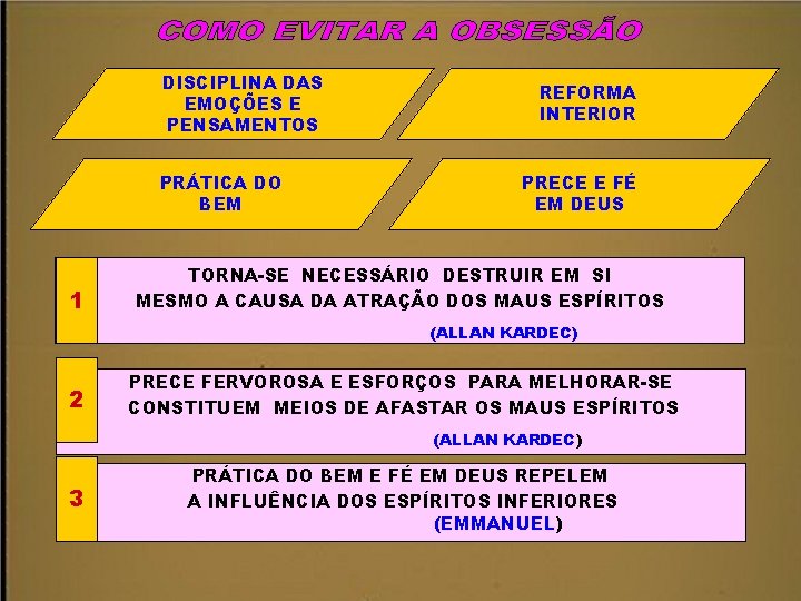 DISCIPLINA DAS EMOÇÕES E PENSAMENTOS PRÁTICA DO BEM 1 REFORMA INTERIOR PRECE E FÉ