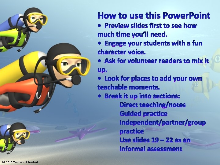 How to use this Power. Point • Preview slides first to see how much