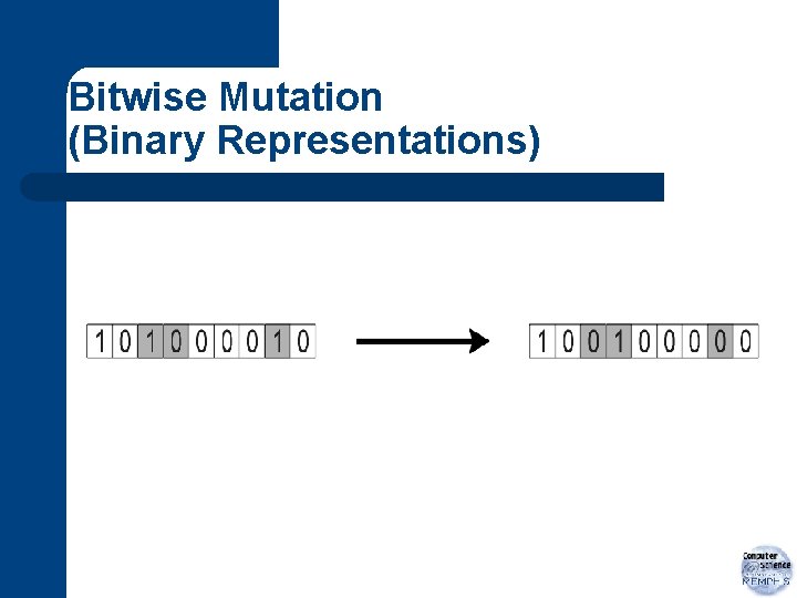 Bitwise Mutation (Binary Representations) 