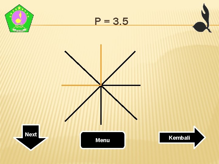 P = 3. 5 Next Menu Kembali P = 3. 5 Next Menu Kembali