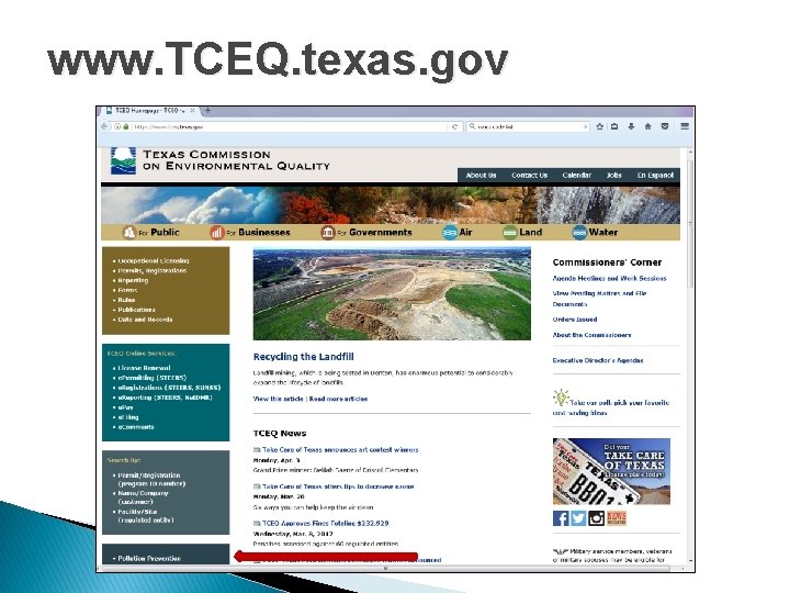 www. TCEQ. texas. gov 