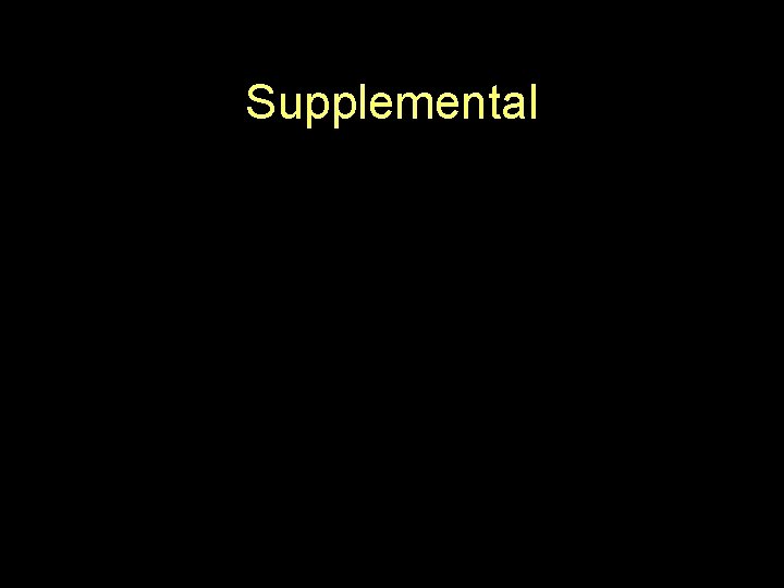 Supplemental 