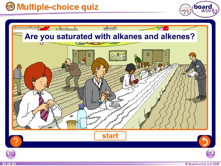 Multiple-choice quiz 45 of 45 © Boardworks Ltd 2005 