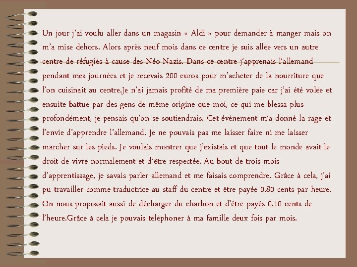 Un jour j’ai voulu aller dans un magasin « Aldi » pour demander à Un jour j’ai voulu aller dans un magasin « Aldi » pour demander à