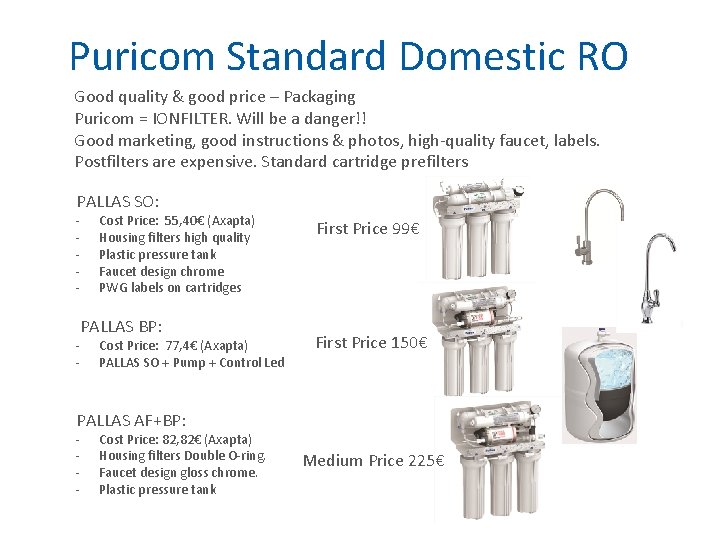 Puricom Standard Domestic RO Good quality & good price – Packaging Puricom = IONFILTER.