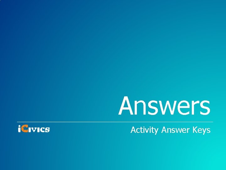 Answers Activity Answer Keys 