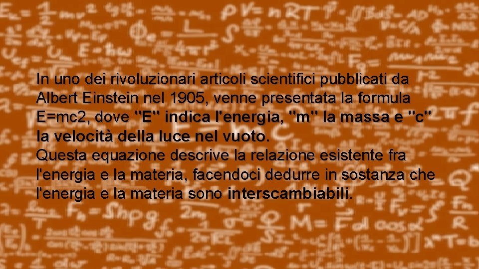 In uno dei rivoluzionari articoli scientifici pubblicati da Albert Einstein nel 1905, venne presentata