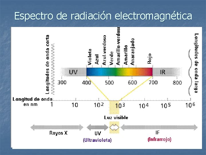 Espectro de radiación electromagnética 