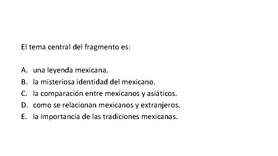 Estrategias de comprensin lectora Leg4 EMTPSUIdentificar el tema