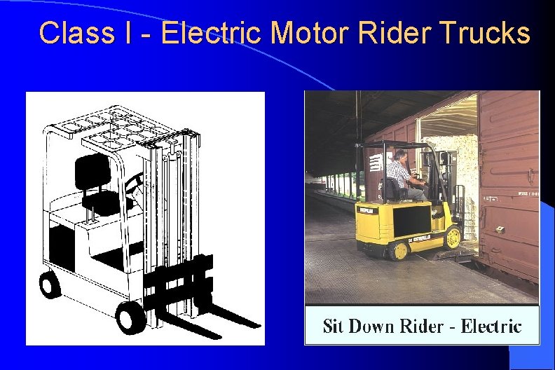 Class I - Electric Motor Rider Trucks 