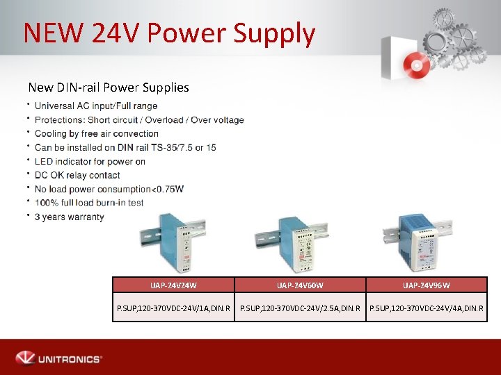 NEW 24 V Power Supply New DIN-rail Power Supplies UAP-24 V 24 W UAP-24