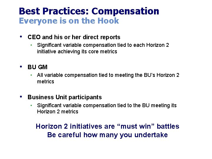 Best Practices: Compensation Everyone is on the Hook • CEO and his or her Best Practices: Compensation Everyone is on the Hook • CEO and his or her