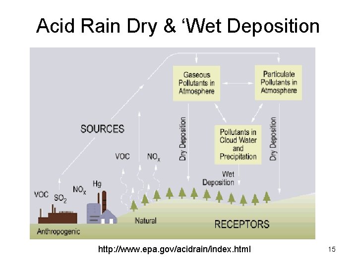 Acid Rain Dry & ‘Wet Deposition http: //www. epa. gov/acidrain/index. html 15 