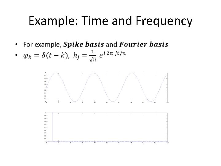 Example: Time and Frequency 