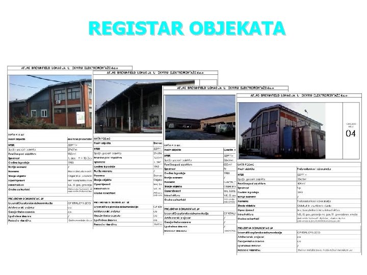 REGISTAR OBJEKATA 